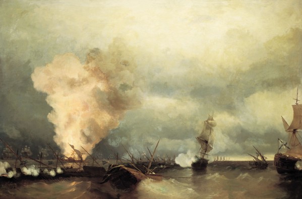 Battle of Vyborg Bay by Ivan Aivazovsky